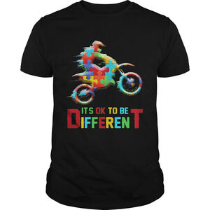 Autism Motorbike Its Ok To Be Different Shirt